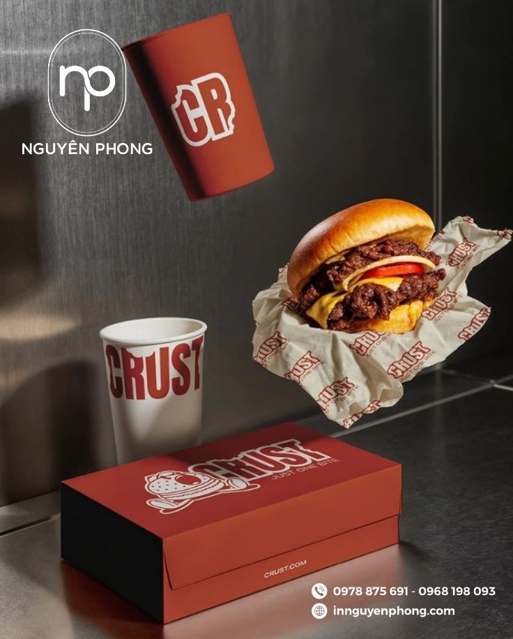 Thiết kế bao bì thực phẩm trên hộp giấy